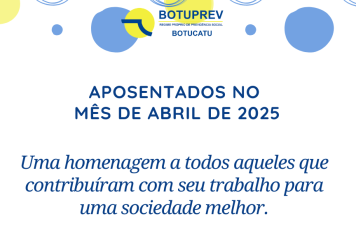 Aposentados Mês de Abril/2025