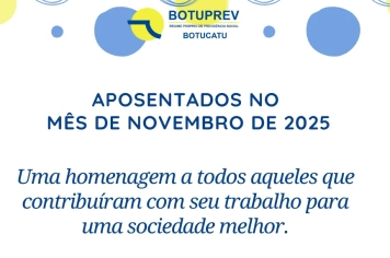 Aposentados Mês de Novembro/2025