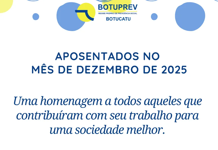 Aposentados Mês de Dezembro/2025